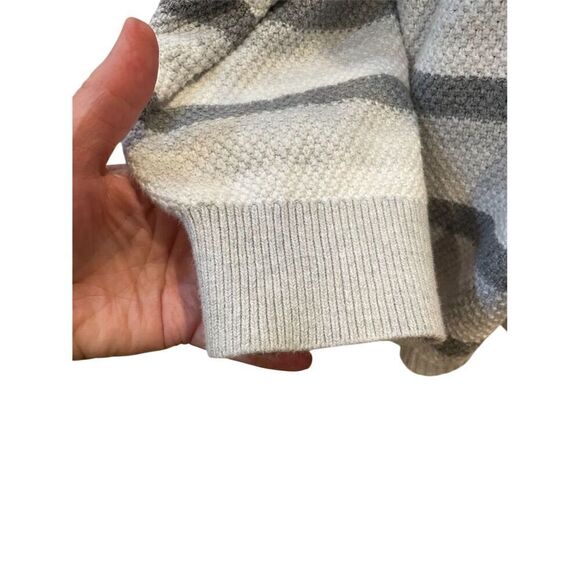 Tommy Hilfiger Women's Striped Pullover Sweater Gray White 2XL - Picture 4 of 8